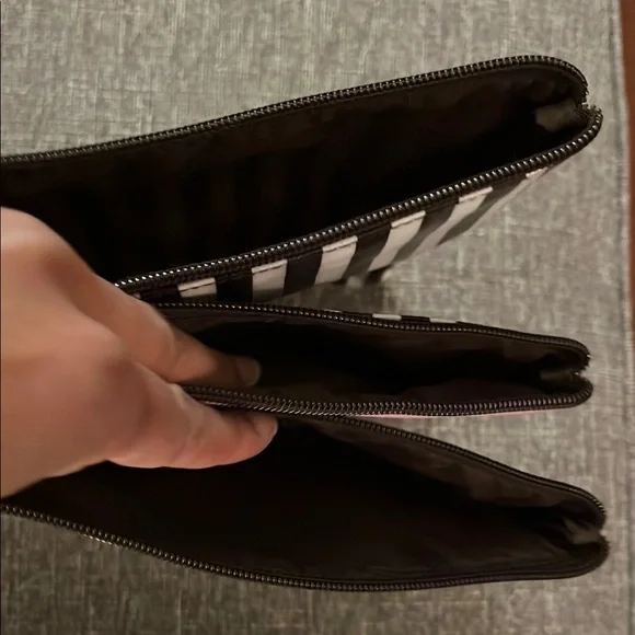 Brown and White Striped Women Bag Set by Henri Bendel - Picture 7 of 7